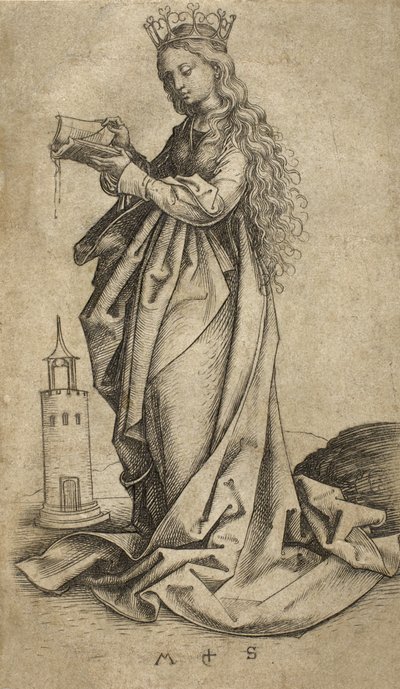 Santa Barbara da Martin Schongauer