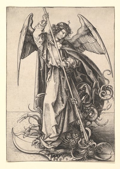 San Michele, ca. 1435-1491 da Martin Schongauer