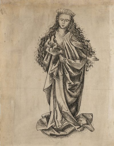Santa donna in piedi da Martin Schongauer