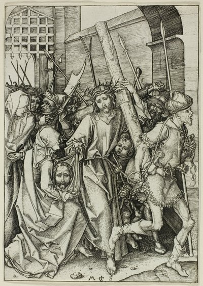 Il trasporto della croce, dalla Passione da Martin Schongauer