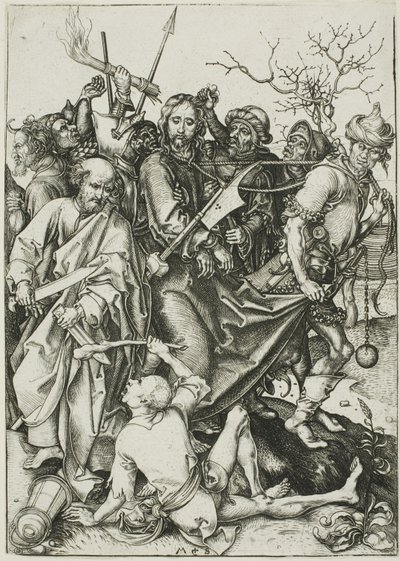 Il tradimento di Cristo, da La Passione da Martin Schongauer