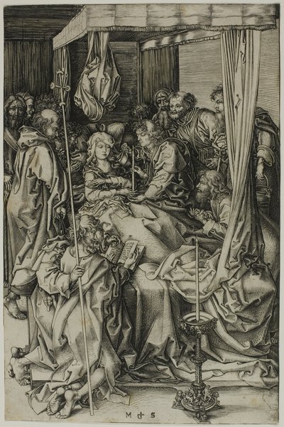 La morte della Vergine da Martin Schongauer