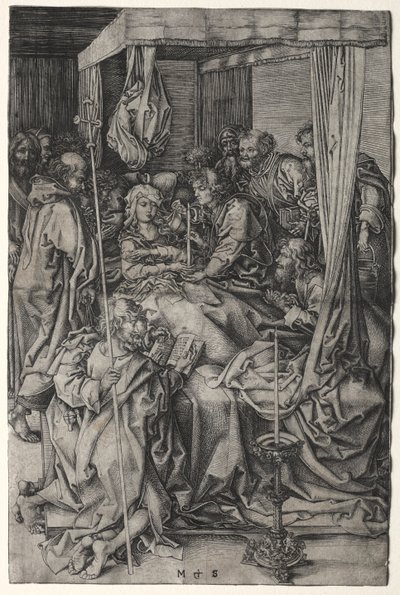 La morte della Vergine da Martin Schongauer