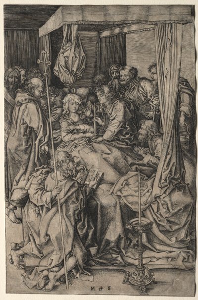La morte della Vergine da Martin Schongauer