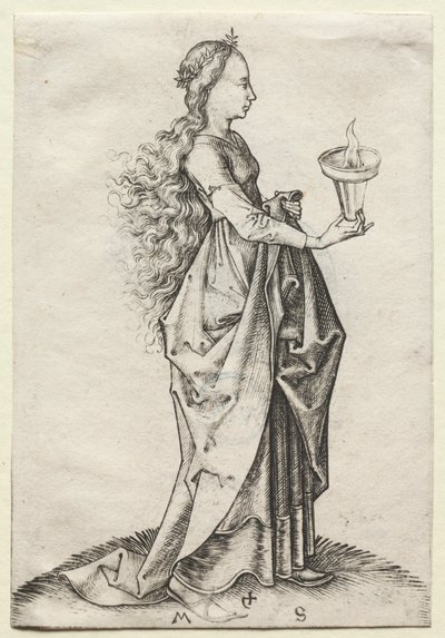 La quinta vergine saggia da Martin Schongauer