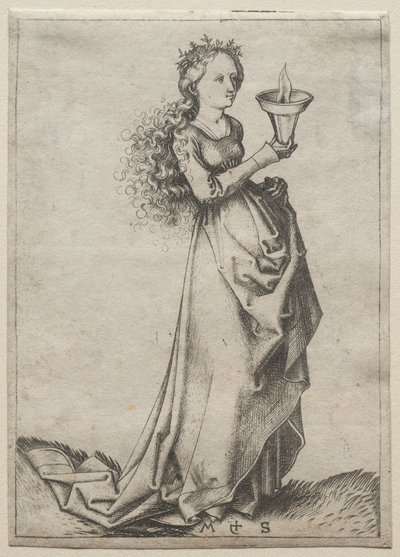 La prima vergine saggia da Martin Schongauer