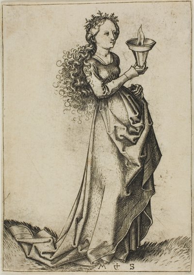 La prima Vergine Saggia da Martin Schongauer