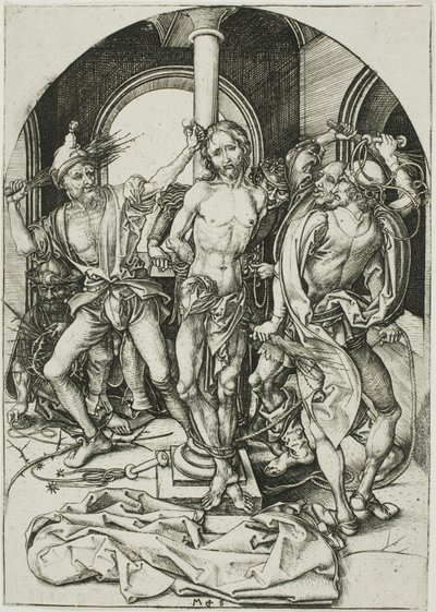 La flagellazione, dalla Passione da Martin Schongauer
