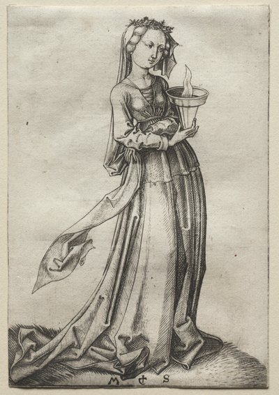 La quarta vergine saggia da Martin Schongauer