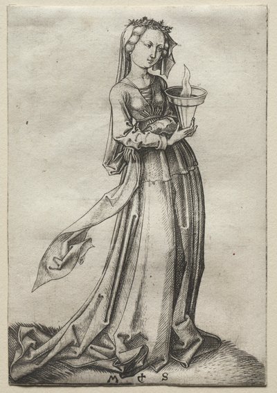 La quarta vergine saggia da Martin Schongauer