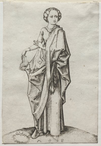 La quarta delle vergini stolte da Martin Schongauer