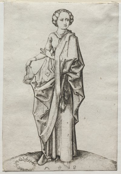 La quarta delle vergini stolte da Martin Schongauer