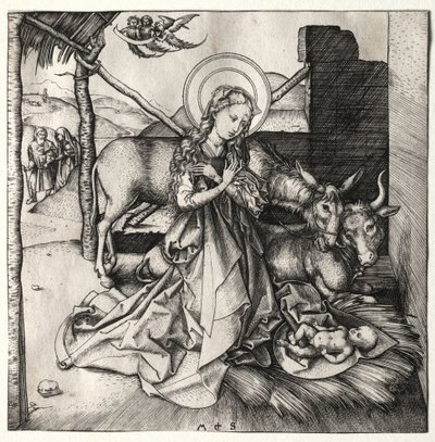 La Vita di Cristo: La Natività, c. 1480-1490 da Martin Schongauer