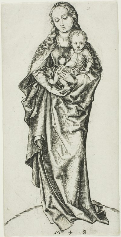 La Madonna e il Bambino con una Mela da Martin Schongauer