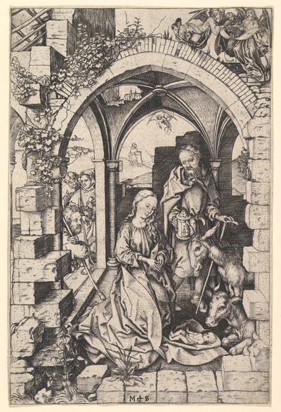 La Natività, ca. 1435-1491 da Martin Schongauer