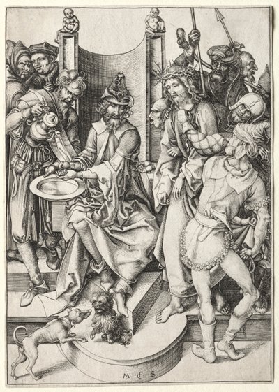 La Passione: Cristo davanti a Pilato da Martin Schongauer