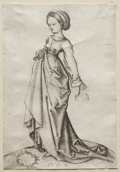 La seconda delle vergini stolte da Martin Schongauer
