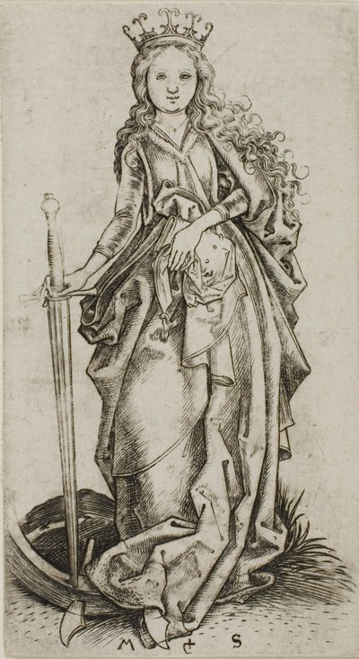La piccola Santa Caterina da Martin Schongauer