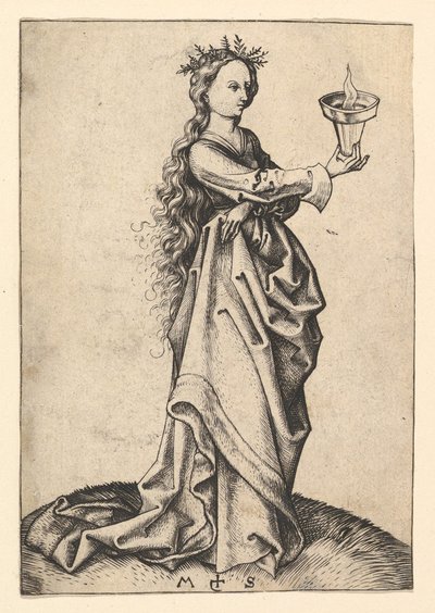 La terza vergine saggia, ca. 1435-1491 da Martin Schongauer