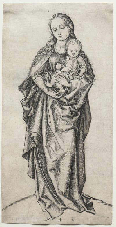 Vergine e Bambino con una mela da Martin Schongauer