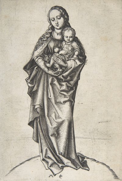 Vergine e Bambino con una mela da Martin Schongauer