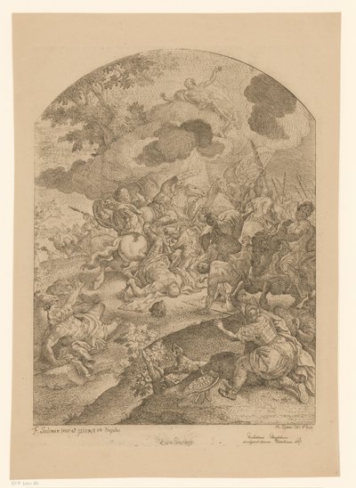 Scena di battaglia con apparizione di Cristo da Martin Speer