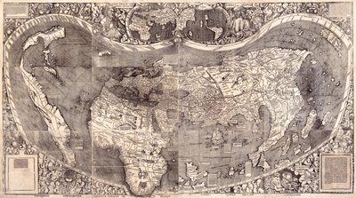 Mappa del mondo da Martin Waldseemuller