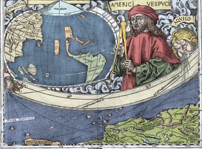 VESPUCCI, Amerigo (1454-1512). Esploratore italiano e cartografo nella 