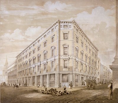 Gresham Street, Città di Londra, 1840 da Martin and Hood