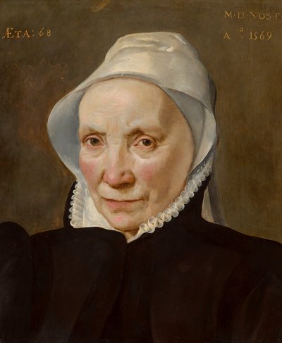 Ritratto di una vecchia, 1569 da Martin de Vos
