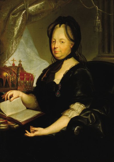 Caterina II in lutto, 1760s da Martin van Meytens the Younger