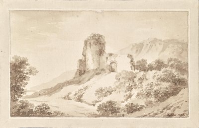 Paesaggio con rovina da Martin von Molitor