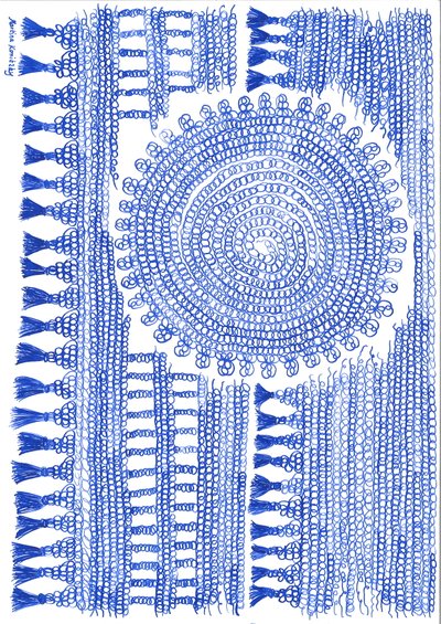 Uncinetto inchiostro blu da Martina Konitzky