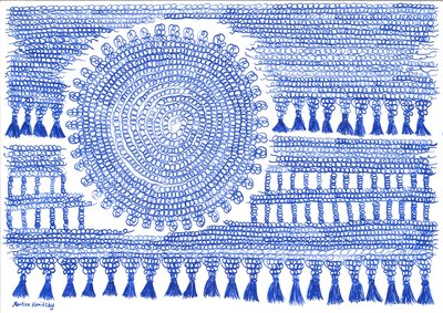Uncinetto inchiostro blu da Martina Konitzky