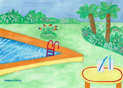 Prima della pioggia in piscina da Martina Konitzky