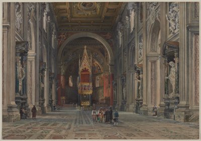 Interno di San Giovanni in Laterano, Roma, c. 1896 da Martino del Don