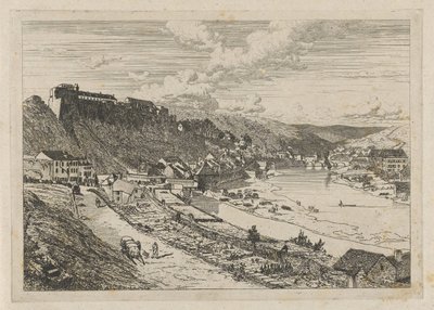 Veduta di Bouillon da Martinus Antonius Kuytenbrouwer jr.