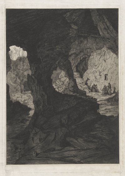 Veduta di una grotta da Martinus Antonius Kuytenbrouwer jr.