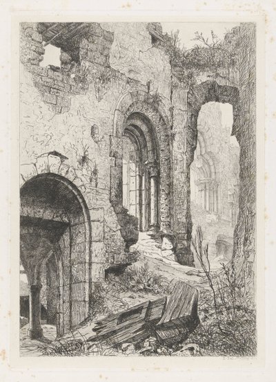 Castello di Vianden da Martinus Antonius Kuytenbrouwer jr.