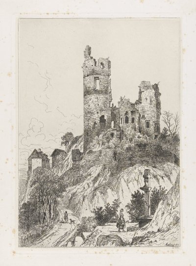 Torre del Castello di Falkenstein da Martinus Antonius Kuytenbrouwer jr.