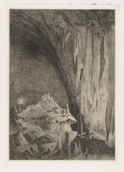 Sala nelle grotte di Han da Martinus Antonius Kuytenbrouwer jr.
