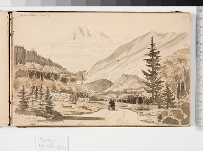 Paesaggio alpino da Martinus Rørbye