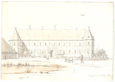 Il maniero di Voergaard da Martinus Rørbye