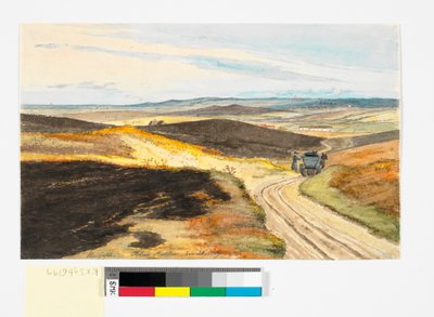 Strada scavata nelle colline di Tolne, Vendsyssel, 21 maggio 1833 da Martinus Rørbye