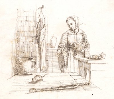 Illustrazione per "Halvhundrede Fabler for Børn" di Hey da Martinus Rørbye