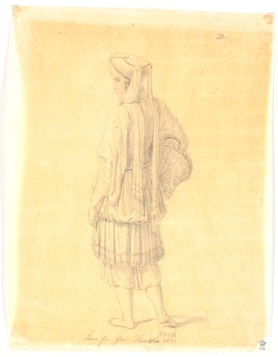 Frau von der Insel Thermia da Martinus Rørbye