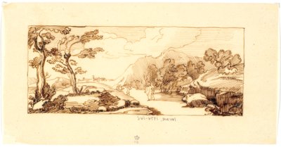 Paesaggio con motivo biblico da Martinus Rørbye
