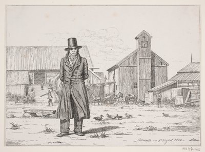 Peter Collet presso le miniere di rame di Buskerud in Norvegia da Martinus Rørbye
