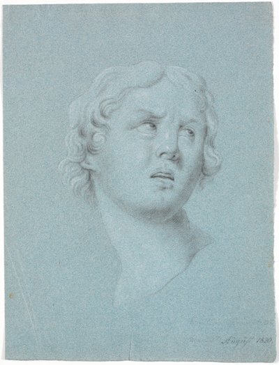 Studio di testa di donna, girata 3/4 a destra da Martinus Rørbye