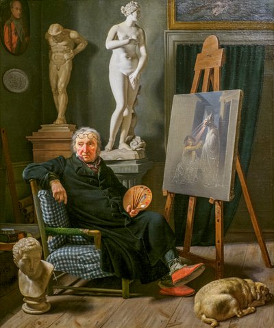 Il pittore Christian August Lorentzen da Martinus Rorbye